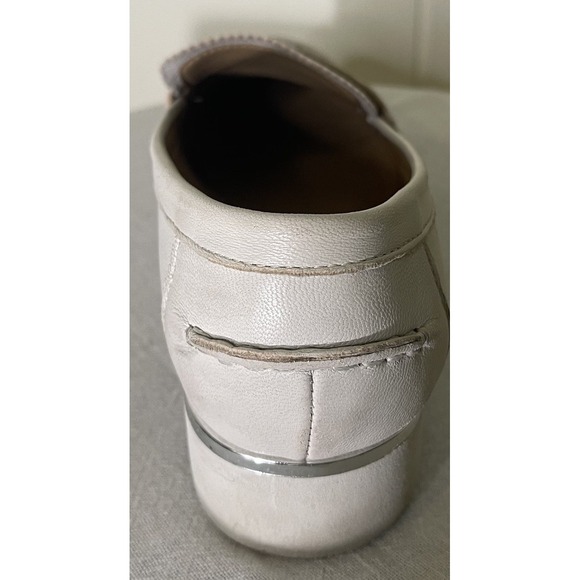 Franco Sarto Cedra Beige Leather Penny Loafers Women's 8.5M Preowned‎ - Picture 11 of 16